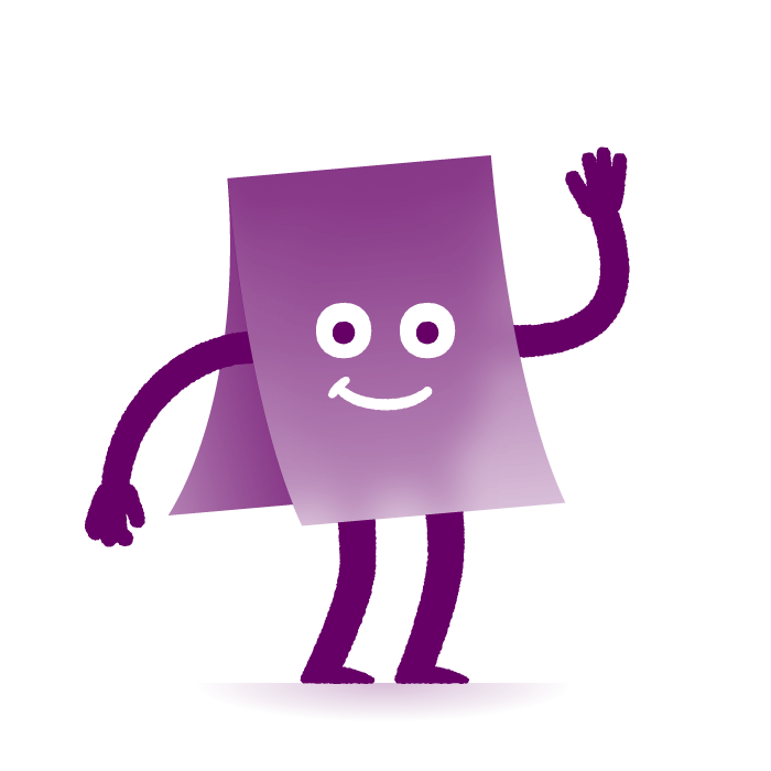 The Vinyl Cache mascot is waving.